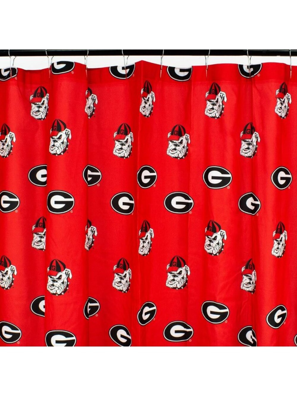 Bright & Colorful Georgia Bulldogs Shower Curtain Cover 70" x 72" - Comfy Home